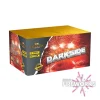 The "Darkside" fireworks box by Bristol Fireworks amazes with 79 shots. Weighing 491.7 grams, it transforms any night into a radiant spectacle under a single light, enhanced by vivid imagery and the iconic Bristol logo.